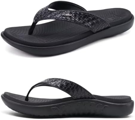 Womens Flip Flops Arch Support Yoga Mat Cushioned Thong